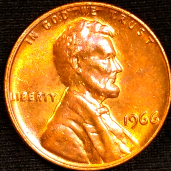 💥1966 P Lincoln Penny💥 In Brilliant Condition🔥💯👍 - Picture 3 of 9